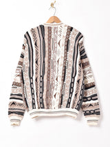 3Dコットンニット カーディガン