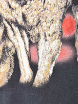 アメリカ製 オオカミ プリントTシャツ