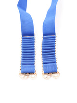 【6色展開】バックルデザイン ギャザー ゴムベルト