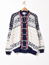 ノルウェー製 メタルフック ノルディックカーディガン