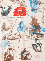 バイク 総柄 プリントTシャツ