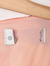 総柄 長袖ワンピース