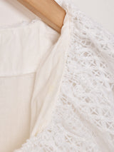 フリルレースカラー 長袖ブラウス