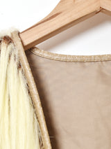 イングランド製 フェイクファーべスト