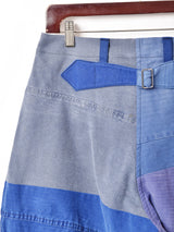 リメイク ユーロワーク パッチワーク レースアップジョッパーズパンツ W30