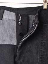 リメイク ユーロワーク パッチワーク レースアップジョッパーズパンツ W29