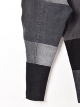 リメイク ユーロワーク パッチワーク レースアップジョッパーズパンツ W29