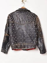 リメイク スタッズ ダブルライダースジャケット