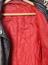 リメイク スタッズ ダブルライダースジャケット