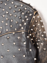 リメイク スタッズ ダブルライダースジャケット