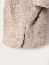 ルーマニア製 ノーカラー パフスリーブジャケット