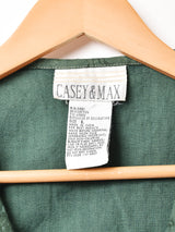 後染め 刺繍 コットンベスト