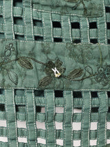 後染め 刺繍 コットンベスト