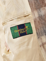 チェック ノーカラージャケット