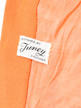 総柄 ノーカラージャケット