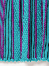 ストライプ ニットワンピース