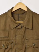 リメイク アランニット×ミリタリージャケット