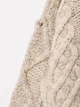 リメイク アランニット×ミリタリージャケット