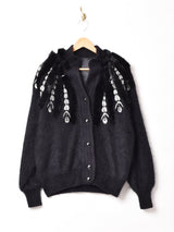 ファー 装飾 デザインカーディガン