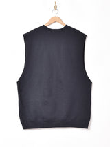 プリント スリーブレス スウェットシャツ