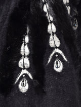 ファー 装飾 デザインカーディガン