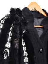 ファー 装飾 デザインカーディガン