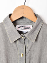 アメリカ製 後染め 長袖ワンピース