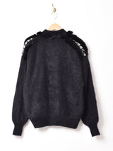 ファー 装飾 デザインカーディガン