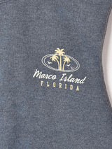 プリント スリーブレス スウェットシャツ