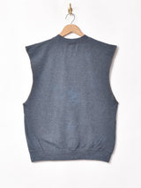 プリント スリーブレス スウェットシャツ