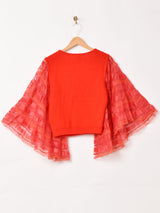 リメイク チュールスリーブカーディガン