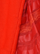 リメイク チュールスリーブカーディガン