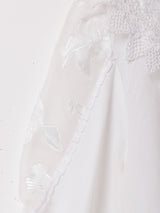 ビッグカラー 7分袖 ブラウス