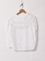 ビッグカラー 7分袖 ブラウス