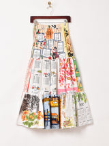 リメイク パッチワークティアードスカート