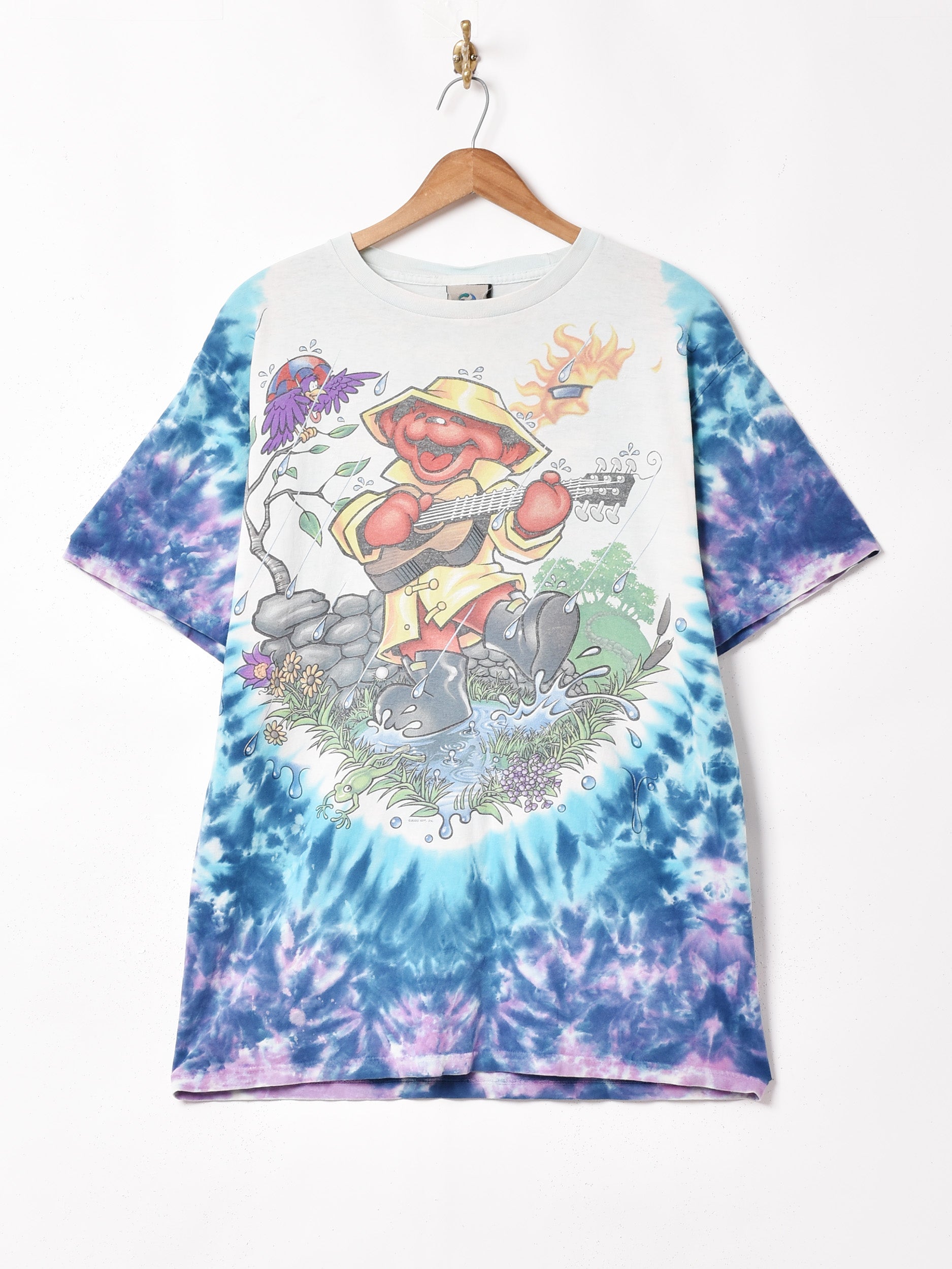 タイダイ ダンシングベア プリントTシャツ – 古着屋Top of the Hillの 