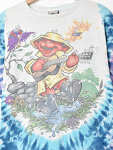 タイダイ ダンシングベア プリントTシャツ