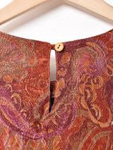 総柄 半袖トップス