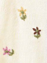 Meridianフラワー刺繍 カーディガン