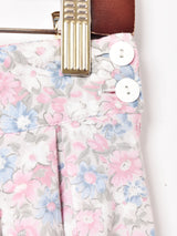 小花柄 プリーツスカート