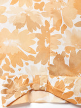 花柄 クロップド半袖トップス