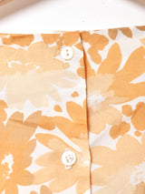 花柄 クロップド半袖トップス