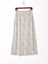 パイソン柄 ロングスカート