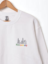 【2色展開】 ワンポイント スウェットシャツ【New York City】