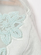 シアー ビーズセーター