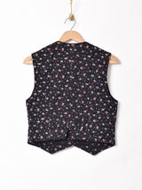 小花柄 コットンベスト