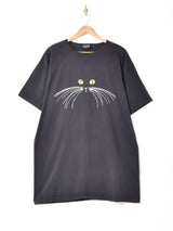 アメリカ製 ビッグシルエット ネコプリントTシャツ