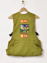 パッチ付き ハンティングジャケット