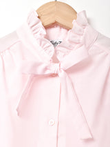 アメリカ製 半袖フリルブラウス