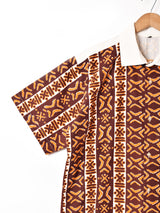 総柄 半袖シャツ